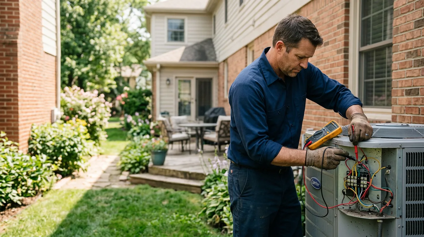 HVAC technician working near Hillsborough, NC
